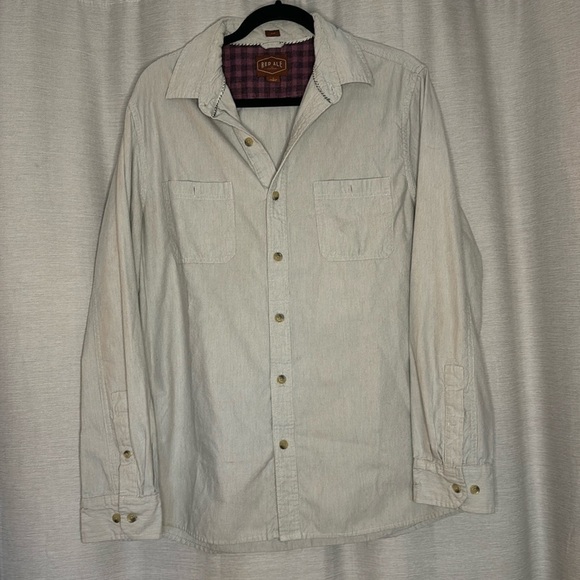 RED ALE BY ALESBURY SOFT CASUAL BUTTON DOWN SHIRT (L) - Picture 1 of 7